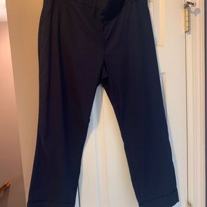 Navy Blue Crop Pants